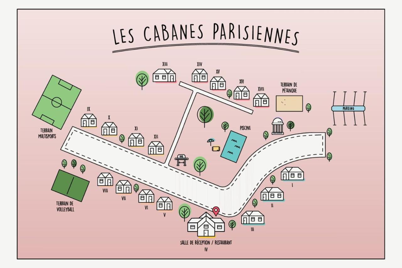 Les Cabanes Parisiennes - Chalets 1H30 From Paris - 62P Sainte-Geneviève-des-Bois Eksteriør billede